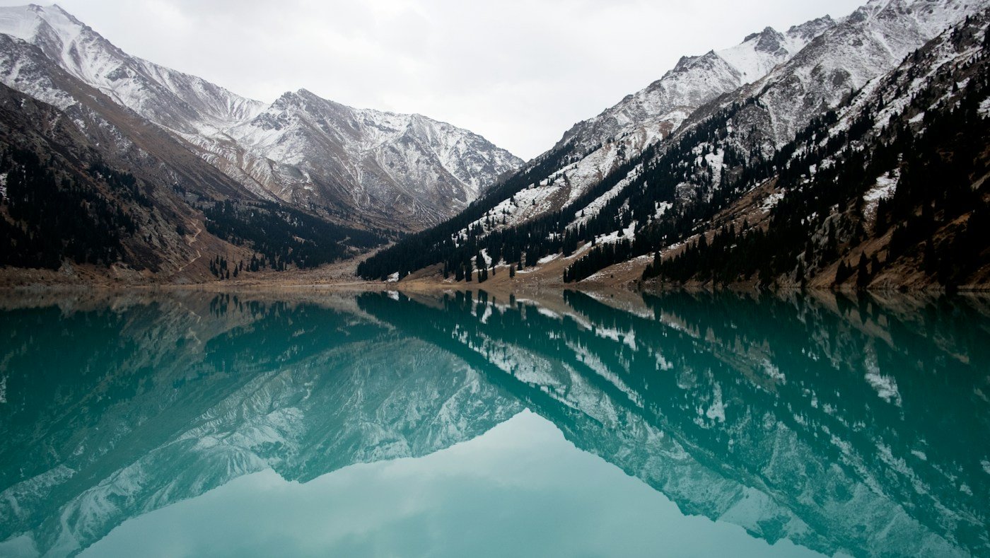 Mountain lake scenery near Almaty — optional excursion on request